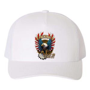 America Love It Or Leave It Patriotic Eagle Yupoong Adult 5-Panel Trucker Hat