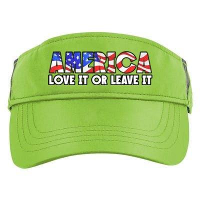 America Love It Or Leave It Adult Drive Performance Visor