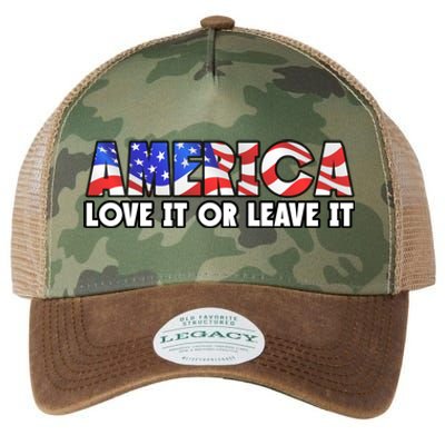 America Love It Or Leave It Legacy Tie Dye Trucker Hat