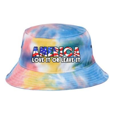 America Love It Or Leave It Tie Dye Newport Bucket Hat