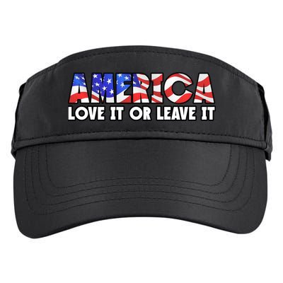 America Love It Or Leave It Adult Drive Performance Visor