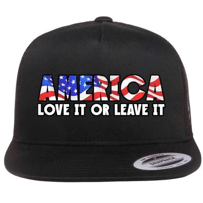 America Love It Or Leave It Flatbill Hat