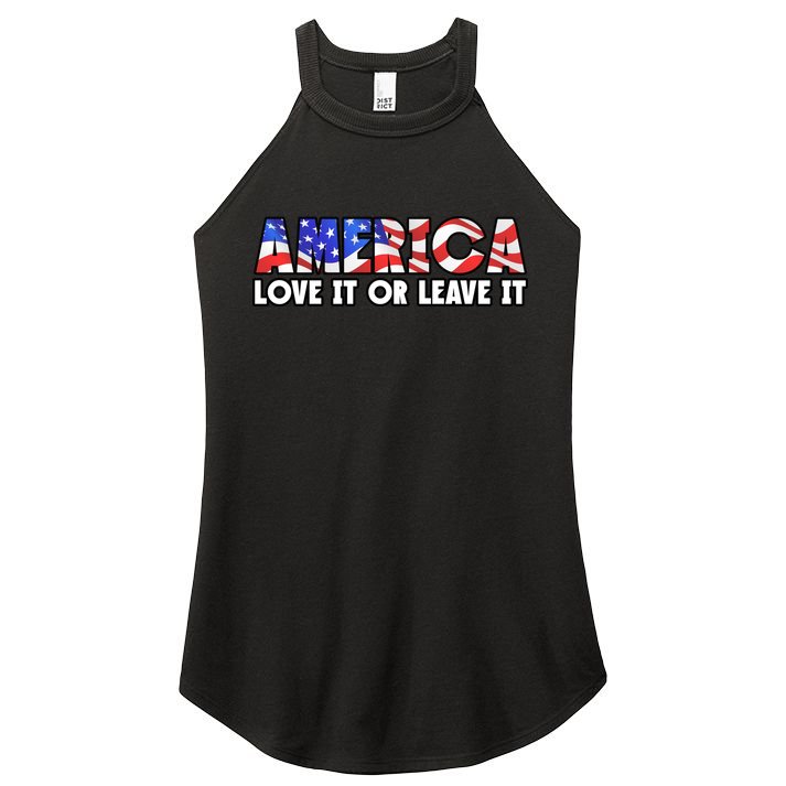 America Love It Or Leave It Women's Perfect Tri Rocker Tank