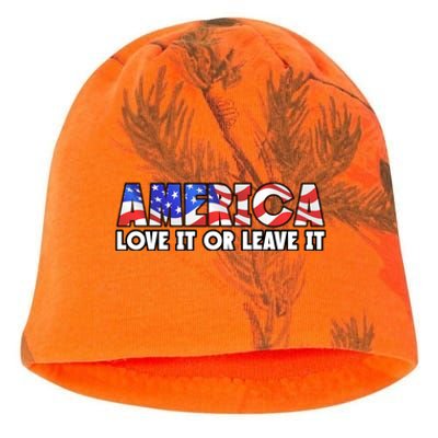 America Love It Or Leave It Kati - Camo Knit Beanie