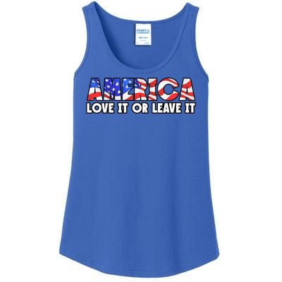 America Love It Or Leave It Ladies Essential Tank