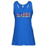 America Love It Or Leave It Ladies Essential Flowy Tank