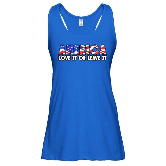 America Love It Or Leave It Ladies Essential Flowy Tank