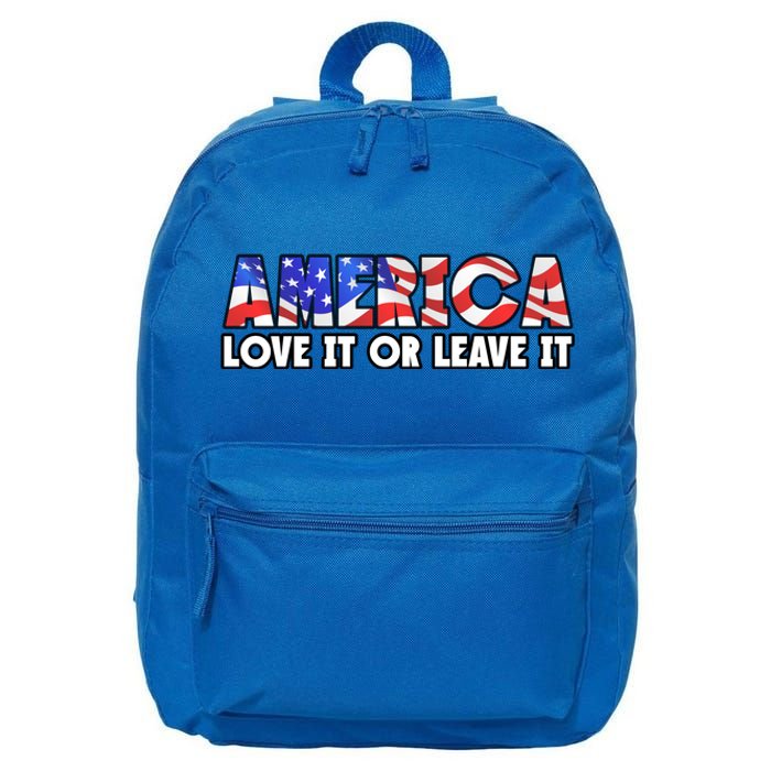 America Love It Or Leave It 16 in Basic Backpack