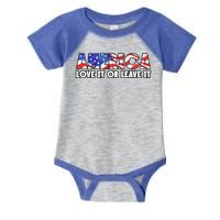 America Love It Or Leave It Infant Baby Jersey Bodysuit