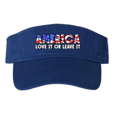 America Love It Or Leave It Valucap Bio-Washed Visor