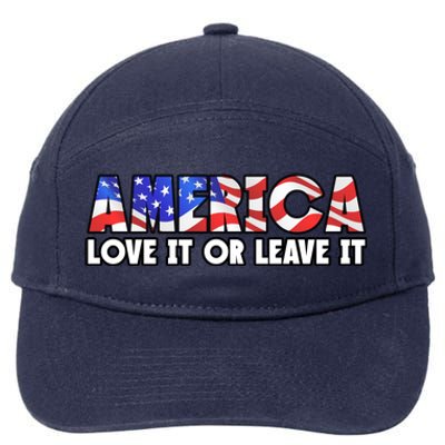 America Love It Or Leave It 7-Panel Snapback Hat