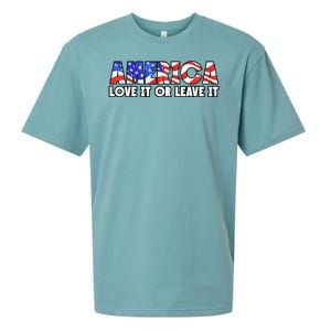 America Love It Or Leave It Sueded Cloud Jersey T-Shirt