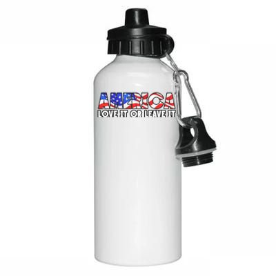 America Love It Or Leave It Aluminum Water Bottle