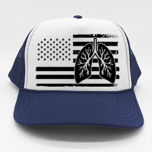 America Lung I Lung Therapy Fight Against Cancer Great Gift Trucker Hat