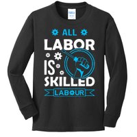 All Labor Is Skilled Labor Day 2024 Celebration Kids Long Sleeve Shirt