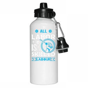 All Labor Is Skilled Labor Day 2024 Celebration Aluminum Water Bottle 