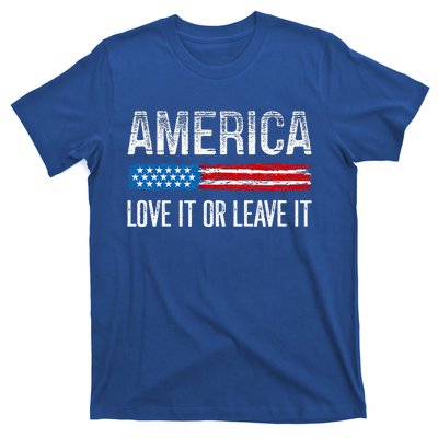 America Love It Or Leave It Vintage Style T-Shirt