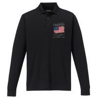 America live it love it or get the hell out 4th of july Performance Long Sleeve Polo