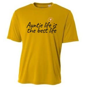 Auntie Life Is The Best Life Cute Heart Aunt Cool Gift Cooling Performance Crew T-Shirt