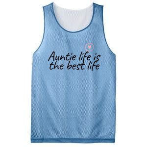 Auntie Life Is The Best Life Cute Heart Aunt Cool Gift Mesh Reversible Basketball Jersey Tank