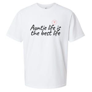 Auntie Life Is The Best Life Cute Heart Aunt Cool Gift Sueded Cloud Jersey T-Shirt