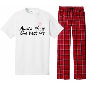 Auntie Life Is The Best Life Cute Heart Aunt Cool Gift Pajama Set