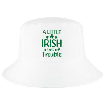 A Little Irish A Lot Of Trouble Irish St Patrick'S Day Cool Comfort Performance Bucket Hat