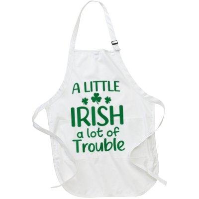 A Little Irish A Lot Of Trouble Irish St Patrick'S Day Apron