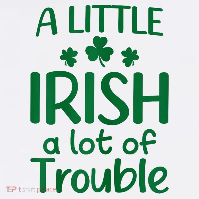 A Little Irish A Lot Of Trouble Irish St Patrick'S Day Women's Pullover Hoodie