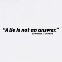 A Lie Is Not An Answer Baby Bodysuit