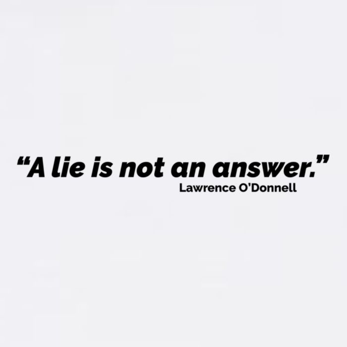 A Lie Is Not An Answer Baby Bodysuit