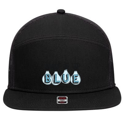 Autism Light It Up Blue Autism Awareness 7 Panel Mesh Trucker Snapback Hat