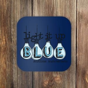 Autism Light It Up Blue Autism Awareness Coaster