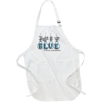 Autism Light It Up Blue Autism Awareness Full-Length Apron With Pockets