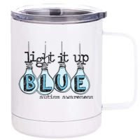 Autism Light It Up Blue Autism Awareness 12 oz Stainless Steel Tumbler Cup