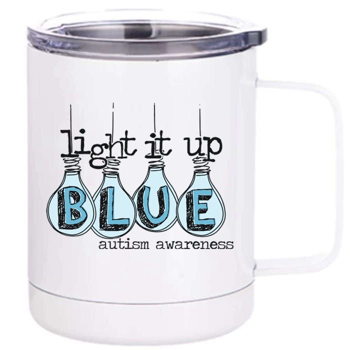 Autism Light It Up Blue Autism Awareness 12 oz Stainless Steel Tumbler Cup