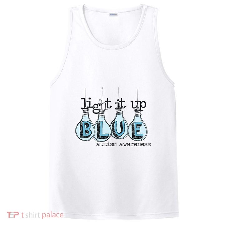 Autism Light It Up Blue Autism Awareness PosiCharge Competitor Tank