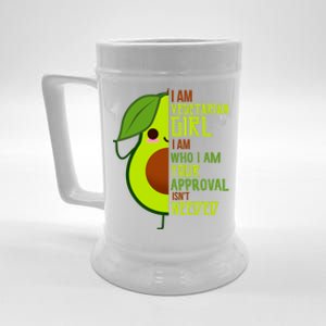 Avocado Lover I Am Vegetarian Strong Positive Cool Gift Beer Stein