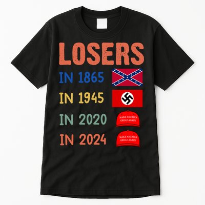Antitrump Losers In 1865 Losers In 1945 Losers In 2020 Tall T-Shirt