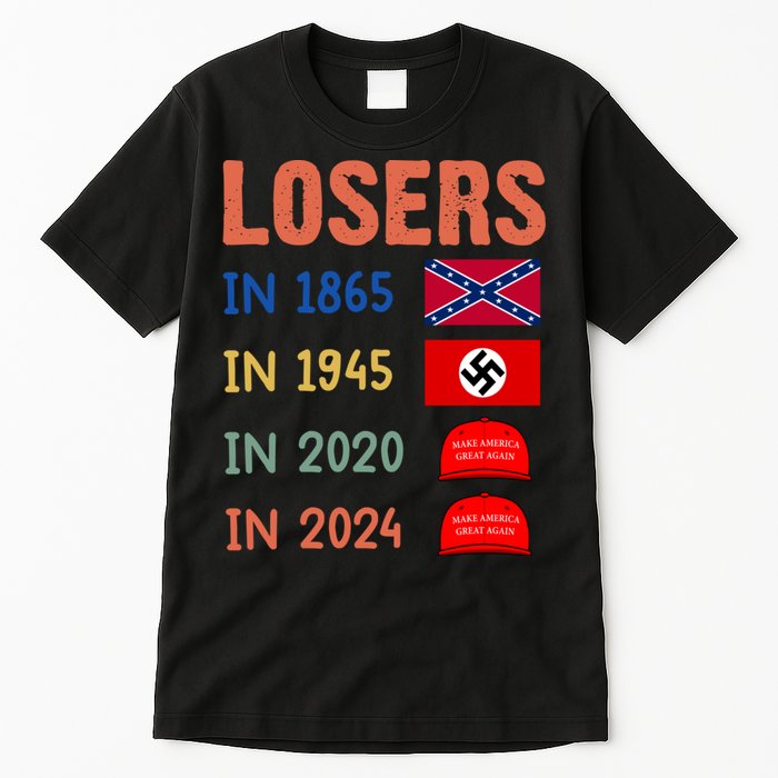 Antitrump Losers In 1865 Losers In 1945 Losers In 2020 Tall T-Shirt