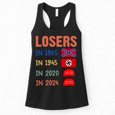 Antitrump Losers In 1865 Losers In 1945 Losers In 2020 Womens Tank Top
