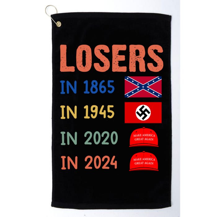 Antitrump Losers In 1865 Losers In 1945 Losers In 2020 Golf Towel