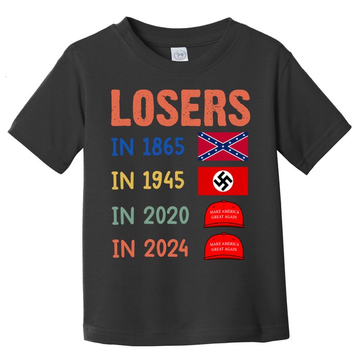 Antitrump Losers In 1865 Losers In 1945 Losers In 2020 Toddler T-Shirt