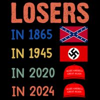 Antitrump Losers In 1865 Losers In 1945 Losers In 2020 Toddler T-Shirt