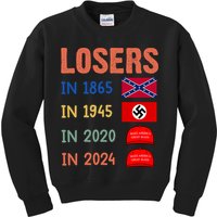 Antitrump Losers In 1865 Losers In 1945 Losers In 2020 Kids Sweatshirt