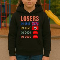 Antitrump Losers In 1865 Losers In 1945 Losers In 2020 Kids Hoodie