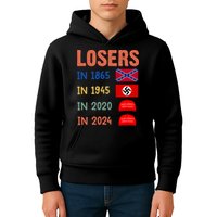 Antitrump Losers In 1865 Losers In 1945 Losers In 2020 Kids Hoodie