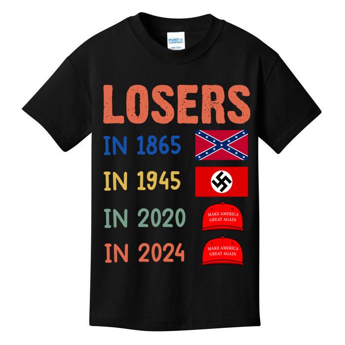 Antitrump Losers In 1865 Losers In 1945 Losers In 2020 Kids T-Shirt