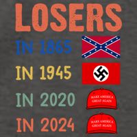 Antitrump Losers In 1865 Losers In 1945 Losers In 2020 Vector Backpack