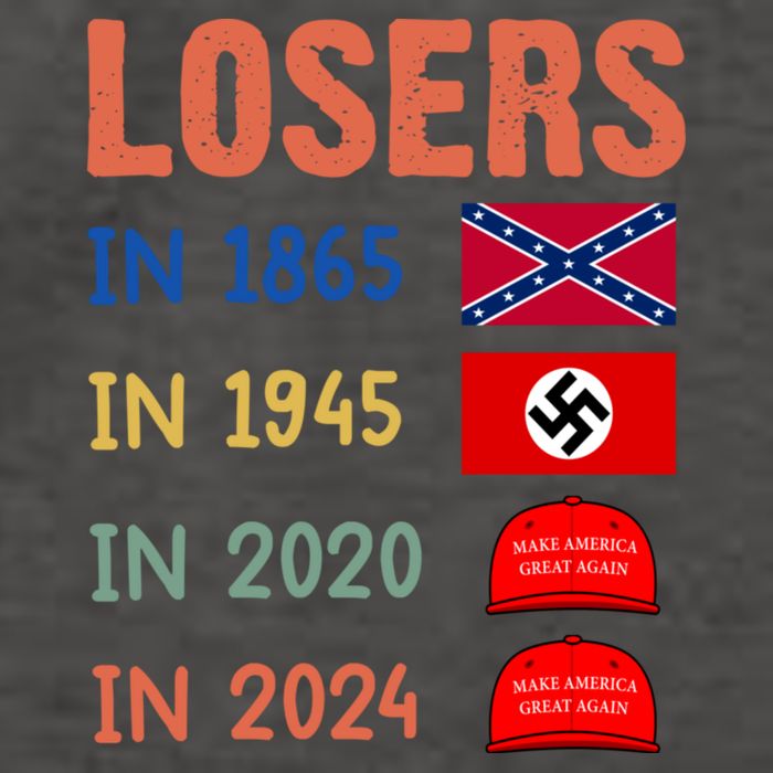 Antitrump Losers In 1865 Losers In 1945 Losers In 2020 Vector Backpack